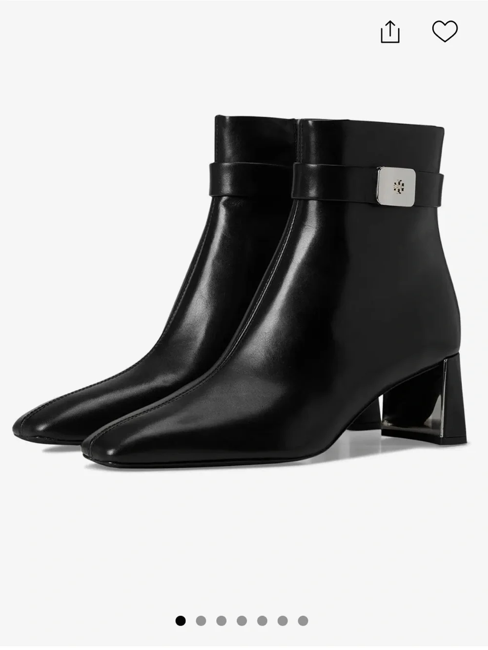 Tory Burch Georgia Ankle Boot 55mm in black Women's with Logo Plaque size 6 $500